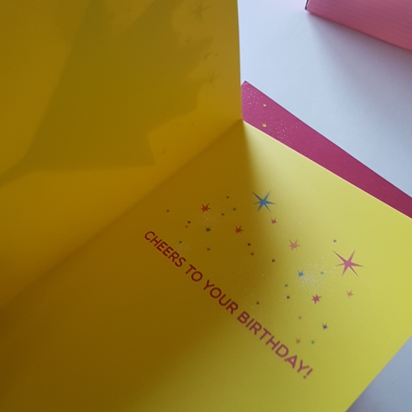 2 pcs C R Gibson Luxury Card Cheers to Your Birthday (1 Card with Envelope) - Picture 3 of 16